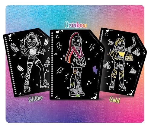 COLORBABY 47877 Monster High Scratch book con dibujos para rascar