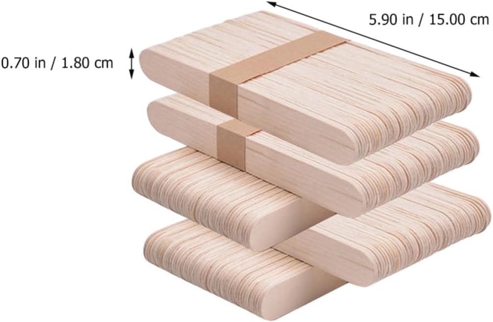 250pcs Wooden Craft Sticks for Students and Teachers, 5 Bundles