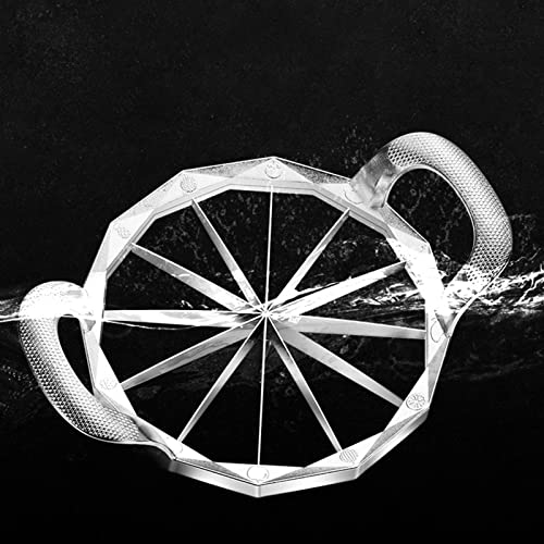 Limily Watermeloensnijder van roestvrij staal, fruitsnijder van roestvrij staal met antislip handvat, klein keukengereedschap voor watermeloen, cantaloupe, geurlamp - Image 8