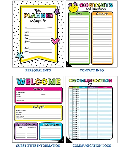 Carson Dellosa Kind Vibes Teacher Planner--Undated Weekly/Monthly Lesson Plan Book and Record Organizer for Classroom or Homeschool (8 inches x 11 inches) - Image 6