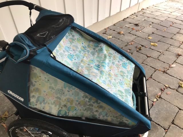 Sonnenschutz 2 teiliges Set für den Croozer Kid1 oder Kid2 Motiv Regenbogen