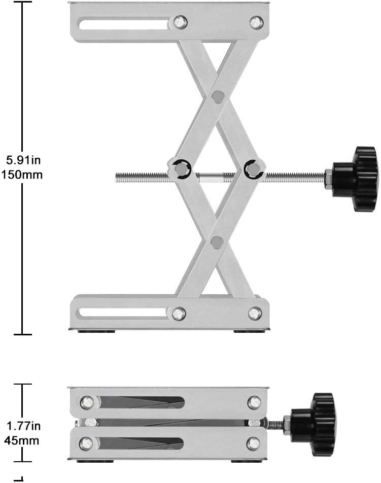 Flash Sale Buy 1 get 1 stonylab 11.8 x 11.8 inch Lab Scissors Jack, 300 x 300 mm Stainless Steel Laboratory Support Jack Platform Lab Lift Stand Table, Expandable Lift Height Range from 100 mm to 450 mm, Support Weight 25KG Up To 60% OFF stonylab 11.8 x 11.8 inch Lab Scissors Jack, 300 x 300 mm Stainless Steel Laboratory Support Jack Platform Lab Lift Stand Table, Expandable Lift Height Range from 100 mm to 450 mm, Support Weight 25KG