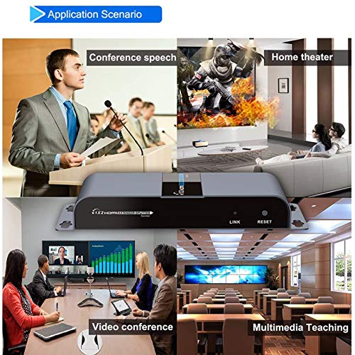 Hdmi Extender 1080P@60Hz 1X2 Splitter Device Over Cat6/6A/7/8 Cable, Transmission Up To 40M/131Ft With Loop-Out Local Display,Support Ir Remote Control,Edid Function #TOP7