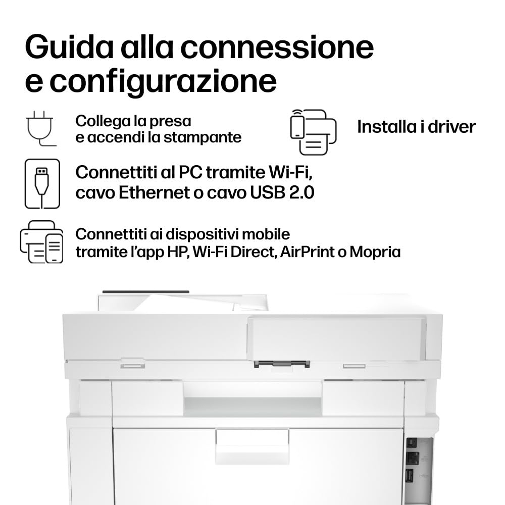 HP Color LaserJet Pro MFP 4302dw (4RA83F) Stampante a Colori, Fronte e Retro Automatico, 35/33 ppm, USB, Wi-Fi, Ethernet