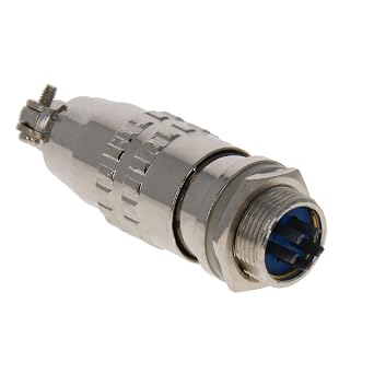 Heyiarbeit Aviation Connector 5P 4A XS12K5P-5 Waterproof Male Wire Panel Power Chassis Metal Fittings Connector Aviation Silver