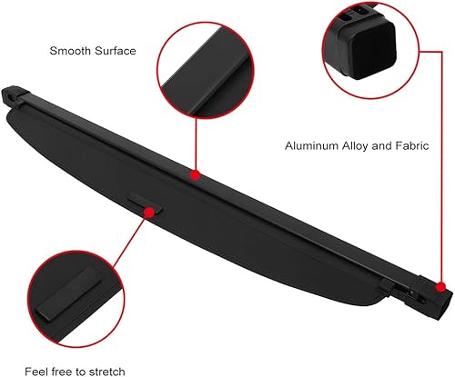 Miniatura 4 de Cubierta de carga retráctil automotriz para Toyota RAV4 2.5L 2021 2022 2023 para Toyota RAV4 2.5L 2021-2023 para Toyota RAV4 Prime 2.5L Cubierta de