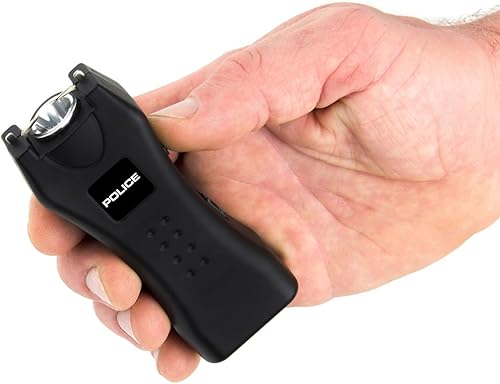 Miniatura 4 de Police Stun Gun Burn Pepper Spray Combo Mujeres Hombres Autodefensa - 618 Negro