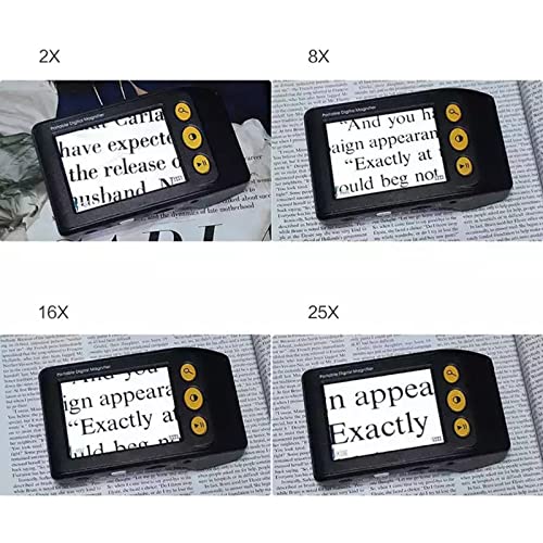 Aniuxiaoge Portable Handheld 3.5 Inch Digital Video Magnifier Low Vision Electronic Reading Aid Magnifier For Students, The Elderly In Reading, 2X-25X Zoom #TOP4