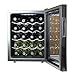 20-butelkowa wolnostojąca lodówka na wino, cichy blat chłodziarki do wina, lodówka na wino z cyfrową regulacją temperatury i szklanymi drzwiami, domowa elektroniczna chłodziarka do wina
