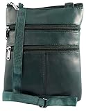 Steinmeister Unisex - Schulter Tasche Echt Leder Umhängetasche 22 x 17 x 1,5 cm 3900008
