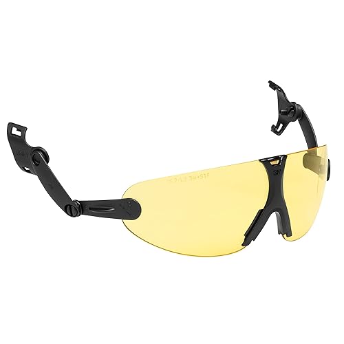 Miniatura 1 de 3M Lentes de seguridad, ANSI Z87, lente ámbar antivaho que se fija a la suspensión del sombrero duro