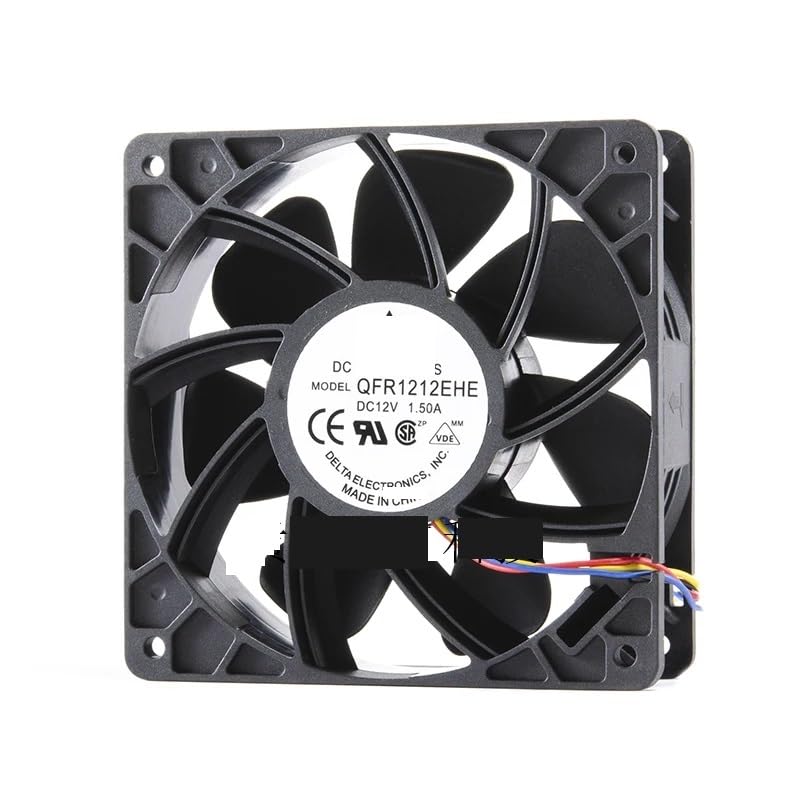 Ventilateur 12V 1.5A QFR1212EHE PWM 4 broches extracteur d'air de 12cm pour radiateur et châssis 12038
