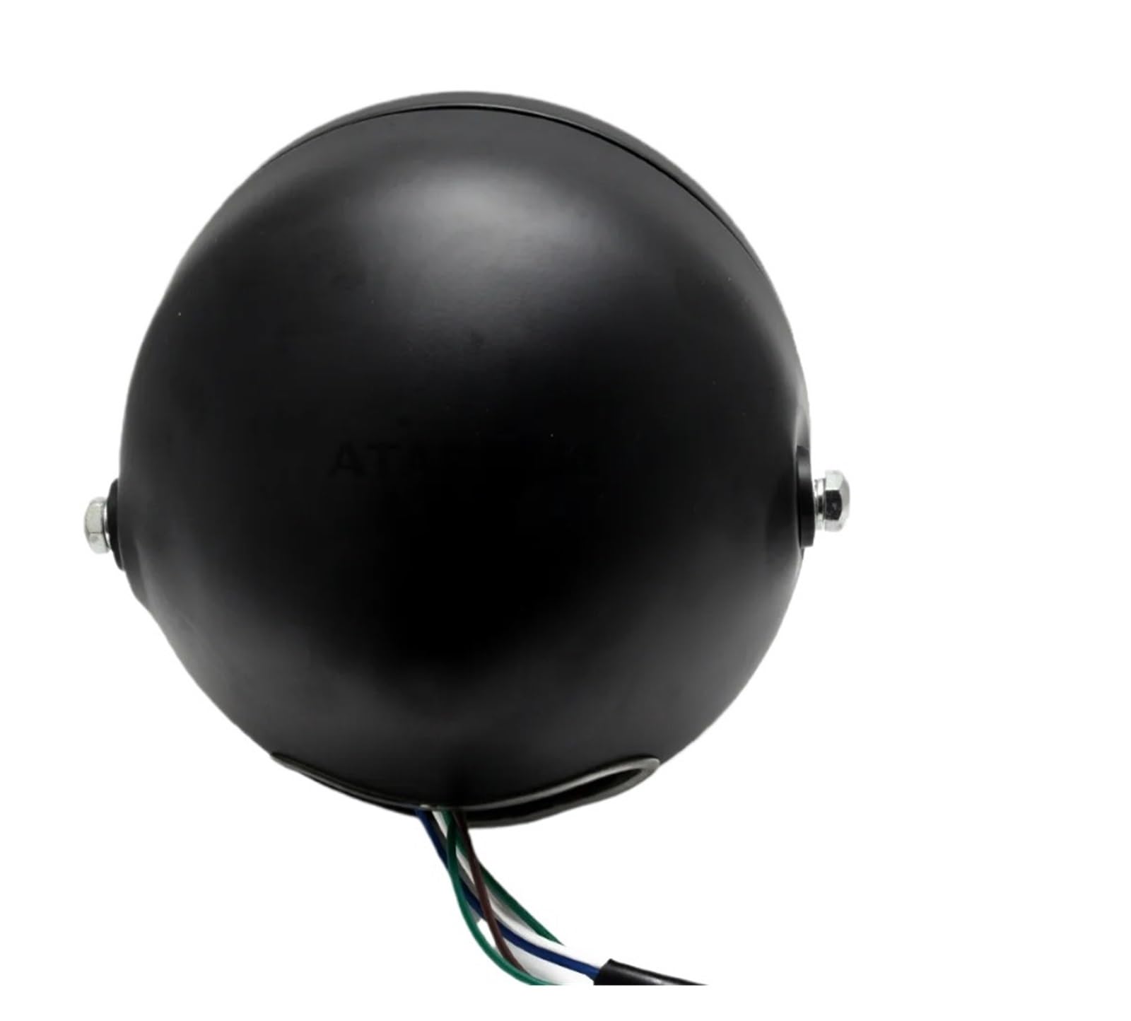 Gruppo Ottico Anteriore Moto Faro Anteriore Alogeno Da 35 W Con Griglia Metallica Retrò Per Moto Kit Maschera Staffa Faro(2)