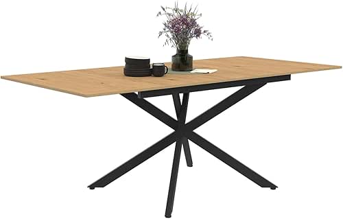 IDMarket - Table à Manger Extensible Rectangle INES 6-10 Personnes