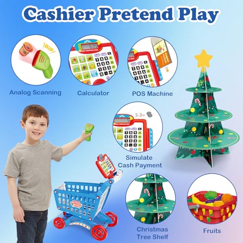 image for Redcrab Kids Supermarket Set Grocery Store, Children's Smart Shopping 