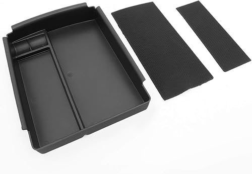 Miniatura 5 de DNA Motoring Bandeja organizadora de consola central delantera compatible con Tesla Model S X 16-19, caja de almacenamiento para reposabrazos,