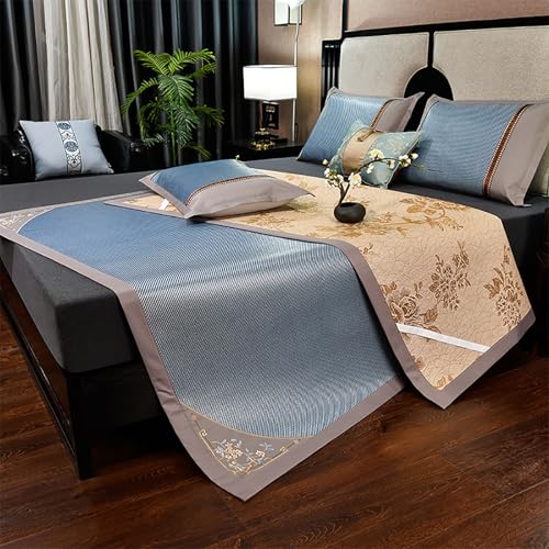 Cubrecolchón de bambú plegable y ligero para cama en verano
