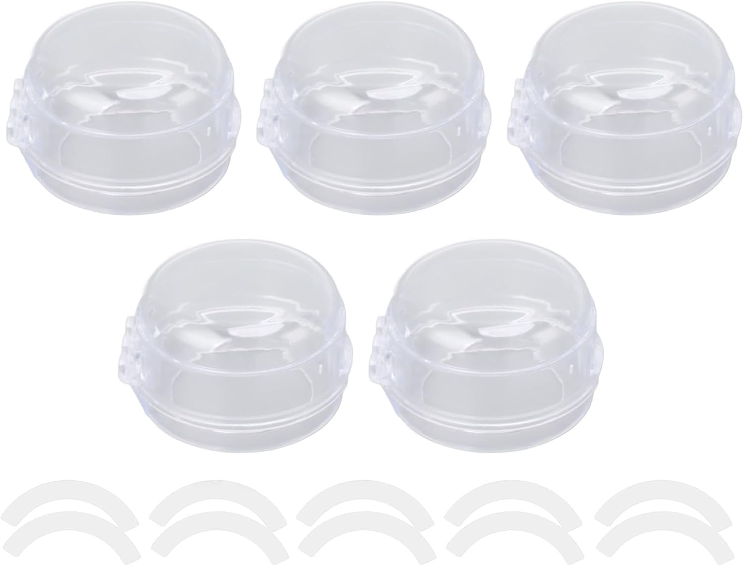 Stove Knob Covers Child Safety Gas Stove Protector High Temperature Oven Knob Cover (Transparent White)