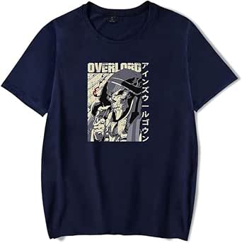 Anime Overlord - Camisetas de verano con estampado unisex con cuello ...