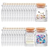 100 pcs Reusable Jar Bags,Small Mason Jar Zipper Sealed Food Storage Bag,4.3'X 6.2' Airtight Seal Ziplock Bags for Kids Cookies Nut Candy Snack Travel Camping Picnic