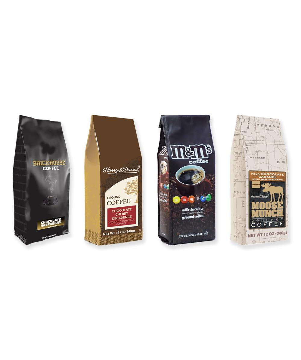Chocolate Lovers Coffee Bundle Flavored Ground Coffee, 4