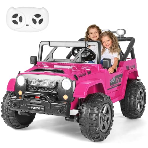 FUNTOK 2 Seater 24V Ride On Truck for Big Kids