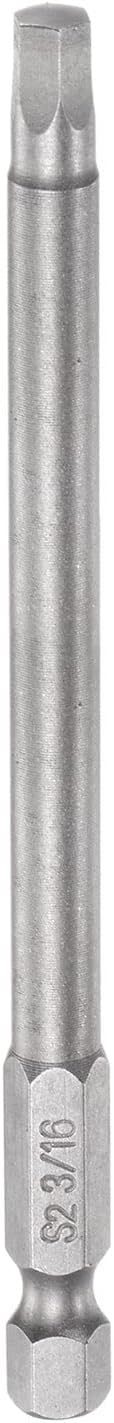 HARFINGTON 3/16" Hex Screwdriver Bit SAE 1/4" Hex Shank 4" Length Magnetic S2 Steel Power Drill Bits