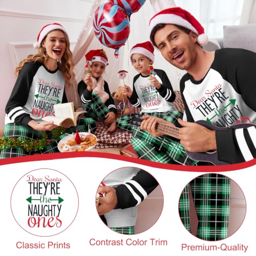 Ekouaer Family Christmas Pajamas Matching Sets Cute Long Sleeve Couple Pjs - image 4