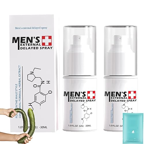 Camic JJLBRO Men's Long Lasting Delay Stronger Spray, JJLBRO Men's Delayed Spray, JJLBRO Men's Enhancer Spray 30ml, Improve The Quality of Love and Make Her Love You More (2PCS)