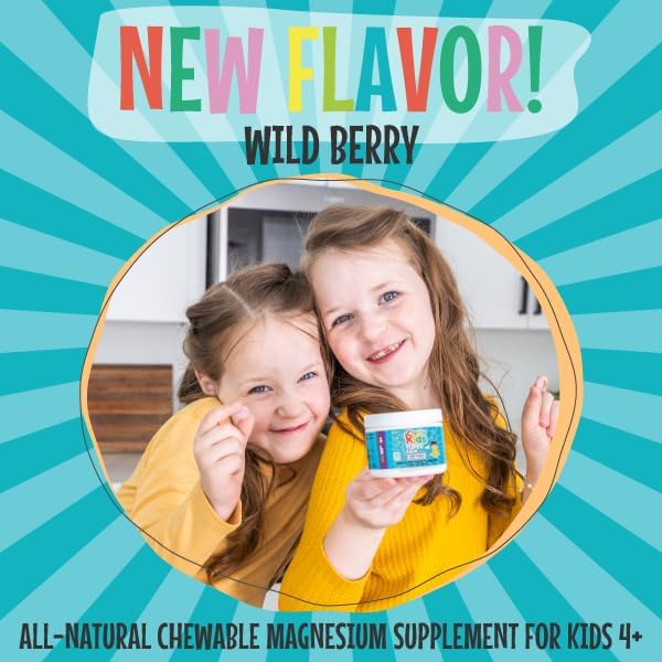 Miniatura 3 de Clarity Kids Super Calm Vitamina masticable de magnesio para niños, enfoque cómodo y relajación, suplemento calmante totalmente natural con