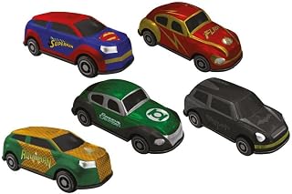 Mini Veiculos Pull Back com 5 - Liga da Justiça - Candide