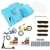 Numerosas combinaciones para un verdadero skate, contiene muchos accesorios y otros juguetes para ofrecer a los niños más opciones