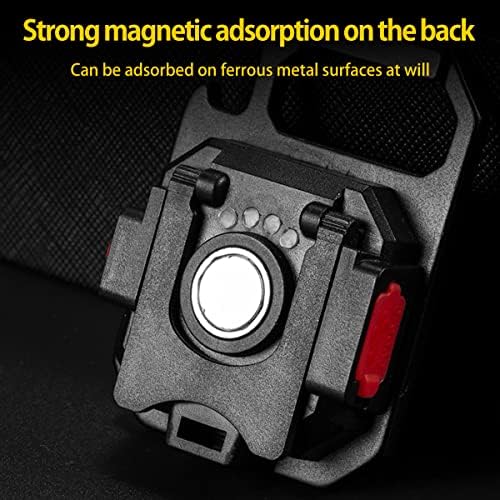 MLfire Mini LED Flashlight 700 Lumens Magnetic COB Flashlights 500mAh USB Rechargeable Bright Work Light Portable Keychain Flashlight with 7 Light Modes Folding Bracket Bottle Opener