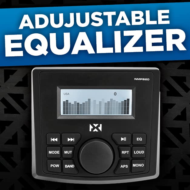 Radio marina NVX NMPS20 con Bluetooth y pantalla LED miniatura 3