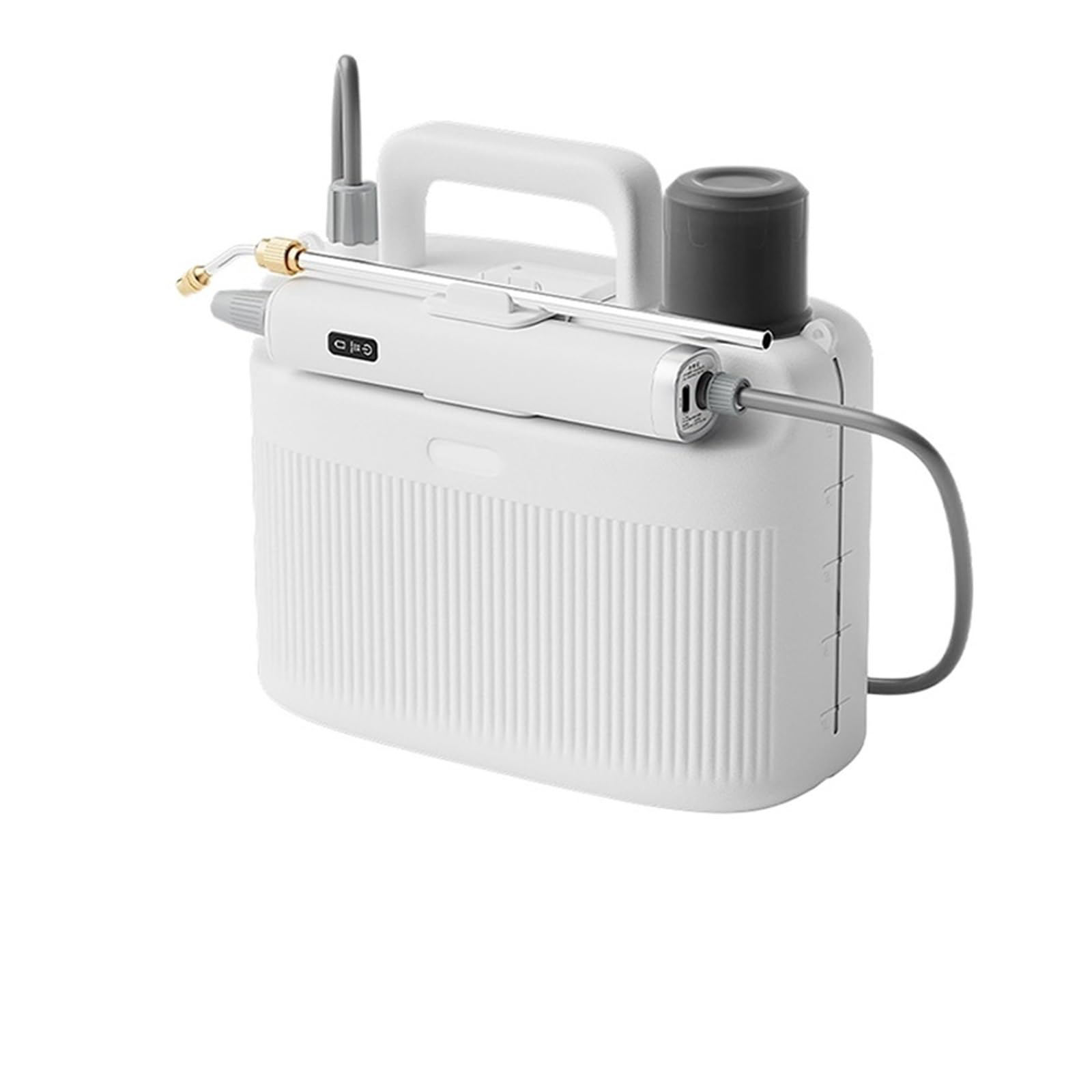 Elektryczny opryskiwacz ogrodowy, 5L ogrodowy opryskiwacz elektryczny, spray do podlewania kwiatów elektronarzędzia do baterii litowej 2200mAh Mini opryskiwacz atomizujący(Set-D-3m Tube)