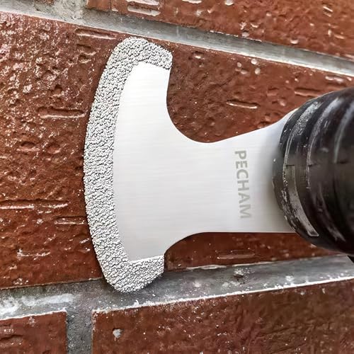 Image of PECHAM 9PCS Diamond Oscillating Tool Blade, Multi Tool Blades Kits for Grout Removal and Soft Tile Cut, Fit Porter Cable Black & Decker Rockwell Ridgid Ryobi Milwaukee Chicago Craftsman