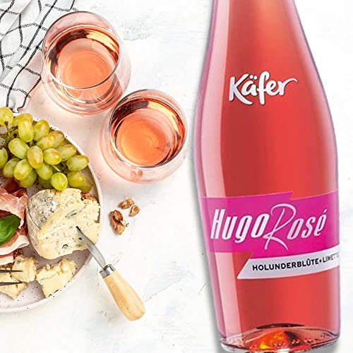 6 Flaschen Käfer Cocktails Hugo Rosè aromatisierter weinhaltiger Cocktail, sortenreines Cocktailpaket + VINOX Weinkarten… - Image 5
