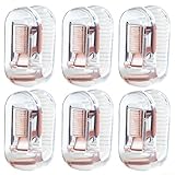 Rutschfeste, transparente Bettdeckenclips, 6 Stück stabile ABS-Clips, um Bettwäsche an Ort und Stelle zu halten und ein Verrutschen oder Falten zu vermeiden (transparent)