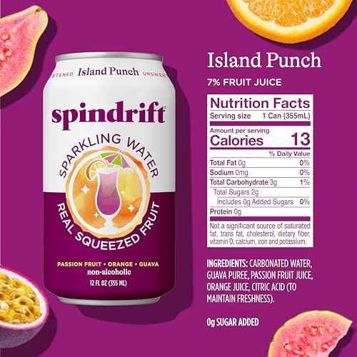 Image of Spindrift Island Punch Can 12 Ounce (Pack of 24)