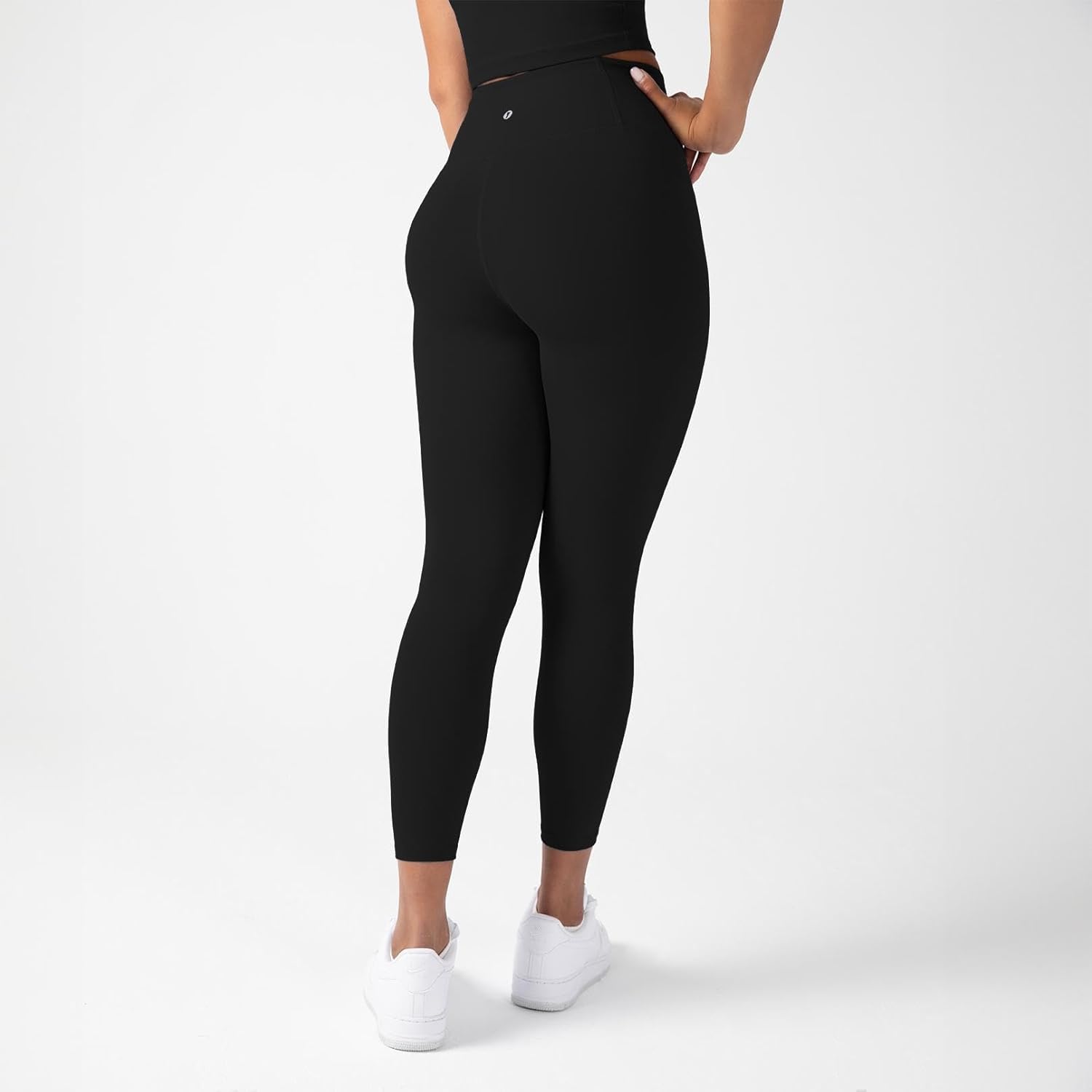 YITTY Active Women's Ultraluxe Crossover High-Waist Legging, Athleisure, 4-Way-Stretch, Iconic Black, XXL/1X, 7/8 Length - Image 3