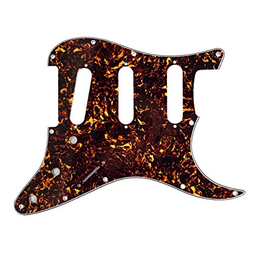 IKN Set of Scratch Plate 11 Trous Style SSS Pickguard et Tremolo Cavity Cover Back Plate with Screws for US/Mexican… - Les Beatles, Paul McCartney, John Lennon, RIngo Starr, George Harrison IKN Set of Scratch Plate 11 Trous Style SSS Pickguard et Tremolo Cavity Cover Back Plate with Screws for US/Mexican… – Image 4