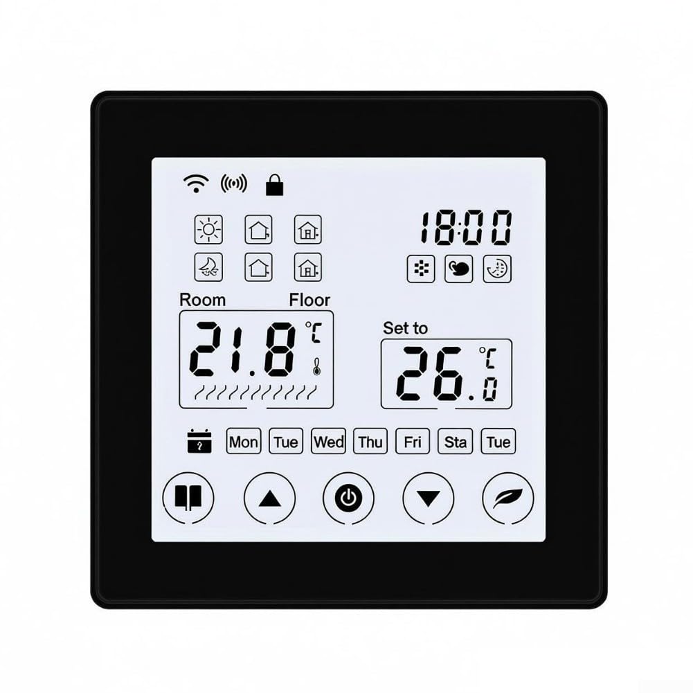 Thermostat intelligent WiFi compatible Tuya pour reguler le chauffage