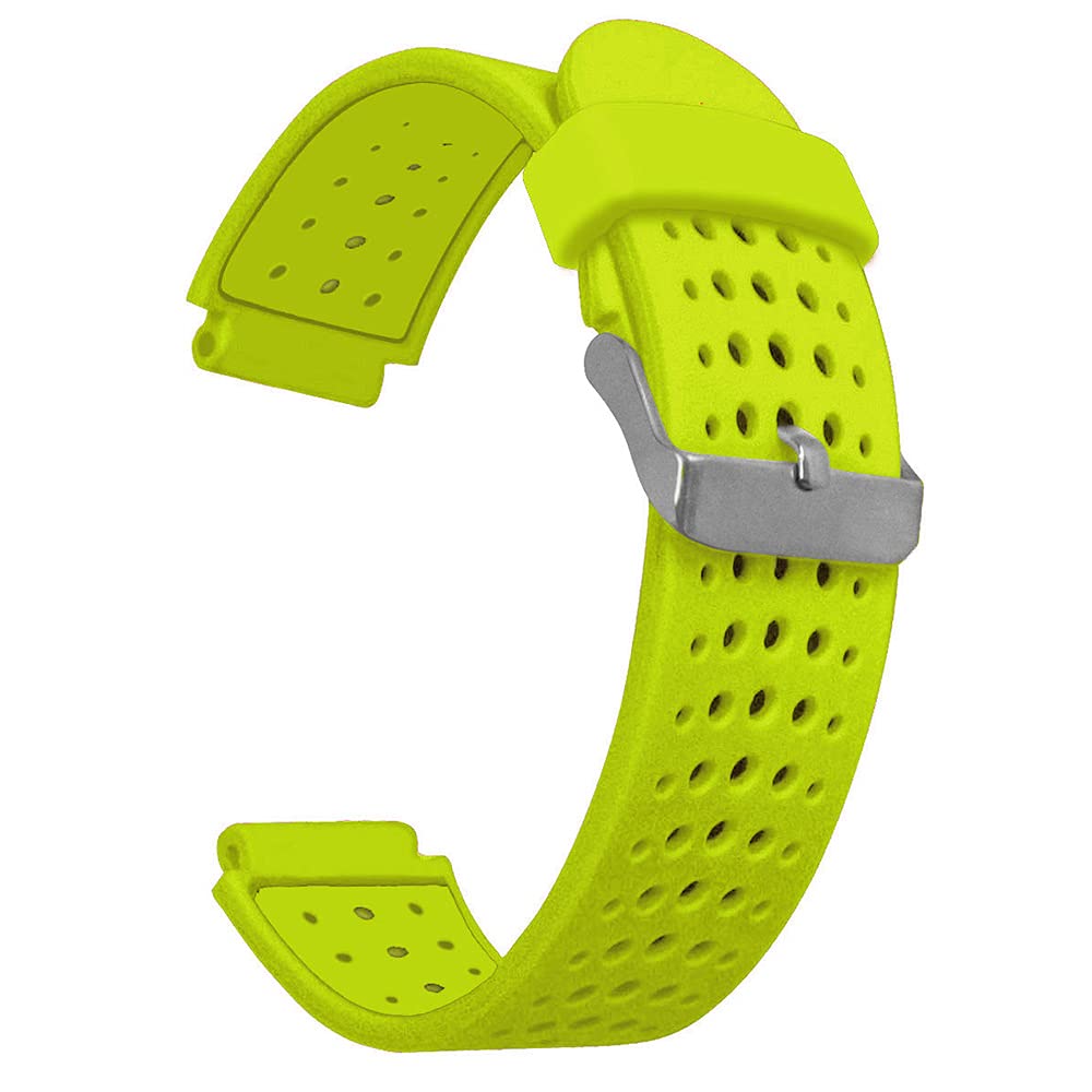 AISPORTS Compatible with Garmin Forerunner 235 Strap Silicone, 15mm Soft Breathable Silicone Strap Sport Wristband Replacement Strap for Garmin Forerunner 220/230/235/620/630/735XT/Approach S20/S5/S6