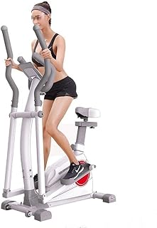 Step Fitness Machines, Elliptical Machine Trainer - Adjustable 8 Levels Resistance and Seats, with Digital Monitor and Pulse Rate Grips Magnetic Smooth Quiet Driven Elliptical Exercise Machine