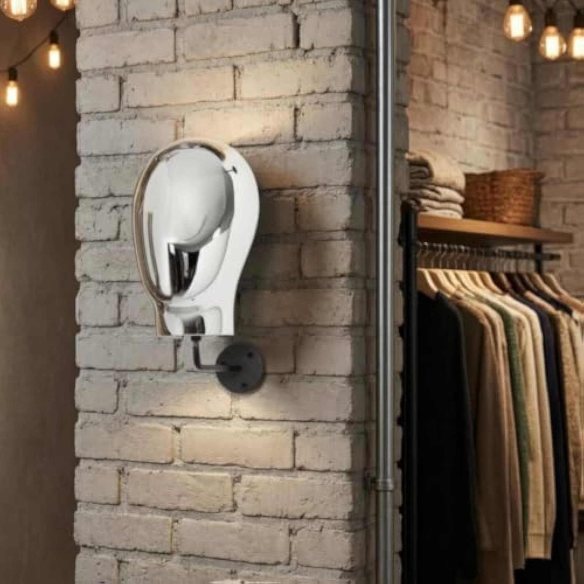 Electroplated Wall-Mounted Head Display