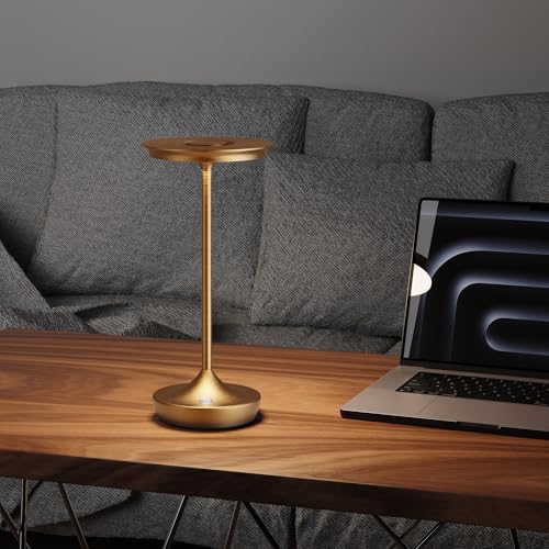 LED Rechargeable Cordless Outdoor 6000mAh Battery Table Lamp 2Pack Bronze by SHANGCAI - Used condition - Image 5