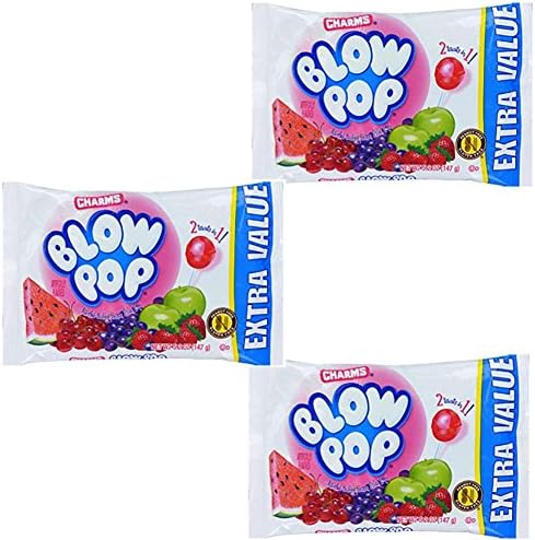 CharmsBlow Pops, 5.2-oz. Extra Value Bag (Pack of 3)
