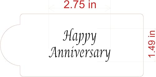 Miniatura 4 de Plantilla de diseñador para tarjetas de visita con diseño de feliz aniversario, color beigesemitransparente