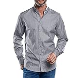 engbers hemd kariert Kompakte Warenqualität engbers Herren Gestreiftes Hemd aus Softer Baumwolle, 30968, Grau in Größe XL