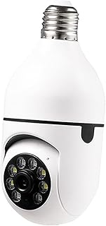 MERIGLARE Lampadina Telecamera WiFi Rotazione a 360 Telecamera di Sicurezza IP Riproduzione Video Senza Fili con tracciamento Automatico MERIGLARE Lampadina Telecamera WiFi Rotazione a 360 Telecamera di Sicurezza IP Riproduzione Video Senza Fili con tracciamento Automatico